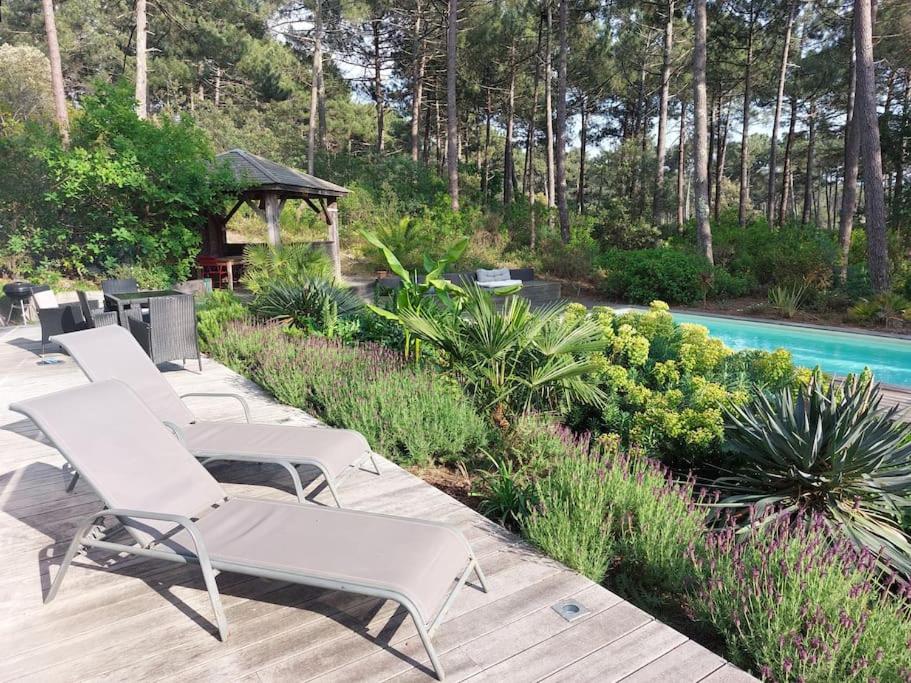 Maison au calme entre Océan et Lac, vue sur le golf, piscine chauffée, classée 4 étoiles - 4