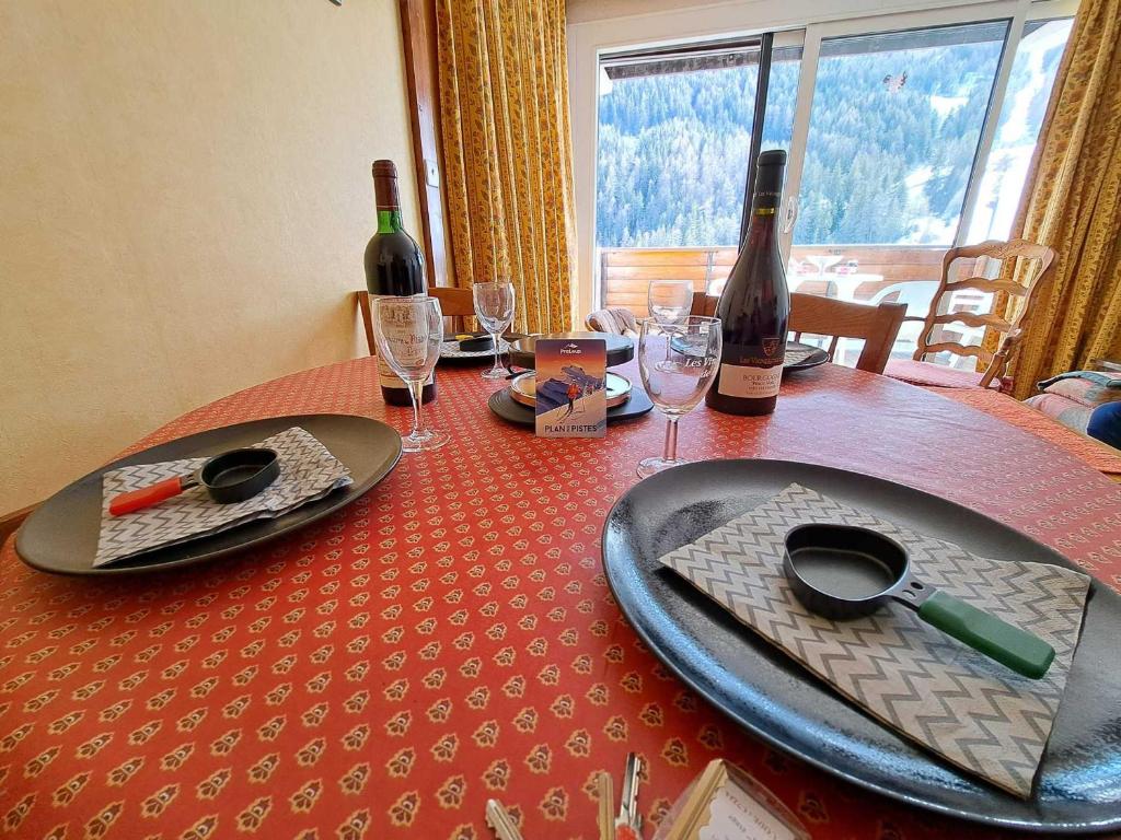 Studio cabine à Pra-Loup avec balcon et vue sur montagne - 5