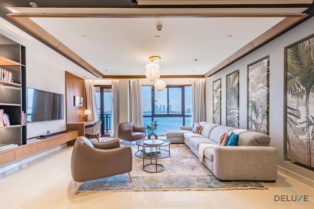 Sparkling 1BR at Royal Amwaj Residences South Palm Jumeirah by Deluxe Holiday Homes, Dubaj
