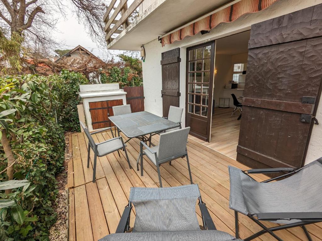 Charmant Studio Cabine avec Grande Terrasse et Proximité Plage à Arcachon - FR-1-420-125 - 1