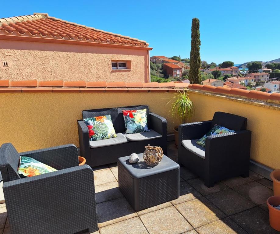 ROCADE DE COLLIOURE appt T4 avec grande terrasse et garage - 4