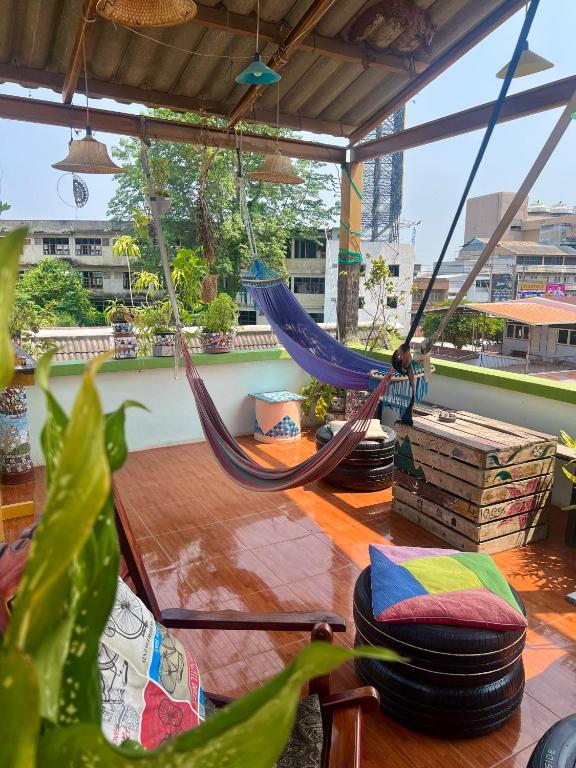 Balcony/terrace, Karma hOMe hostel in Phitsanulok