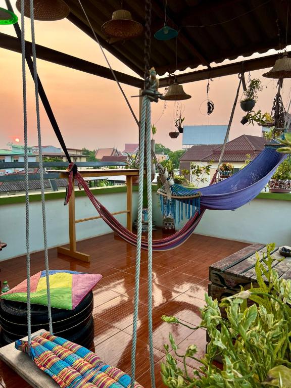 Balcony/terrace, Karma hOMe hostel in Phitsanulok