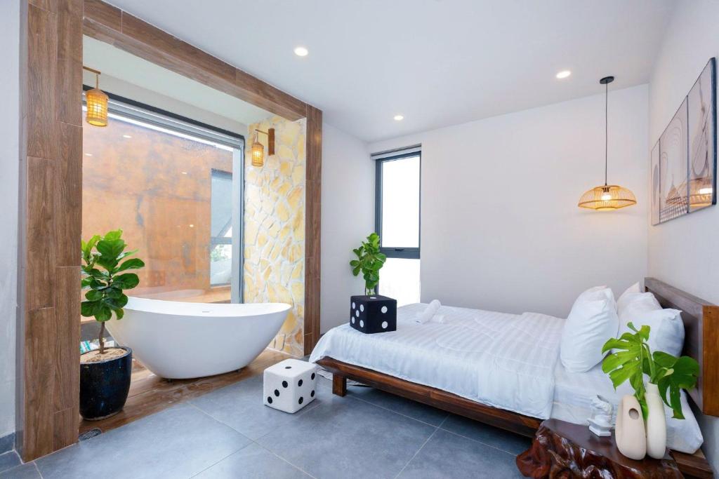 Wabi Sabi Villa * Ho Boi Thac Nuoc 140 m2 * Phong Karaoke Thuy Cung