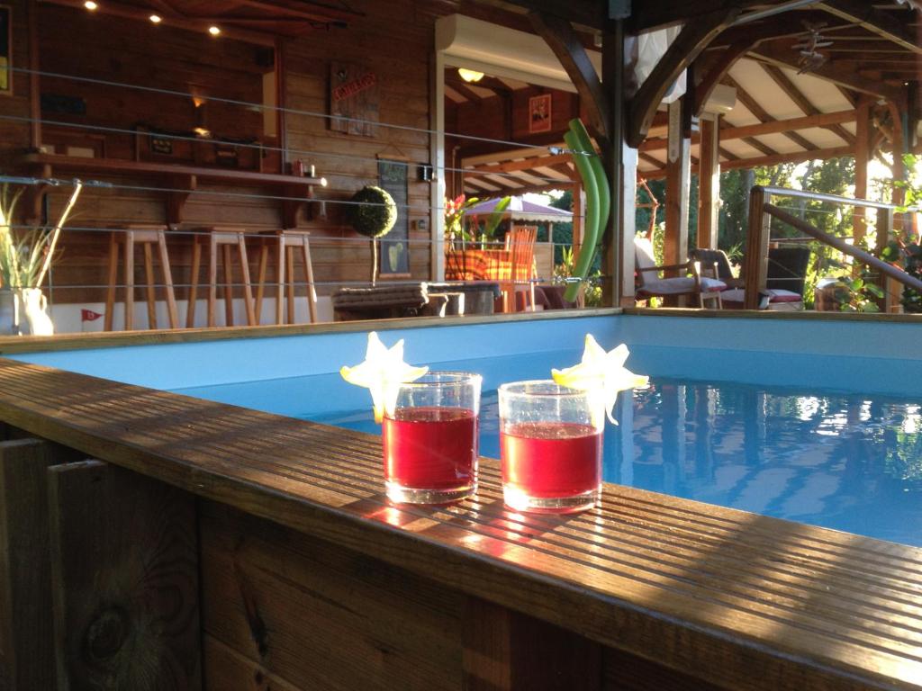 Les îlets caraïbes vue mer, Bouillante