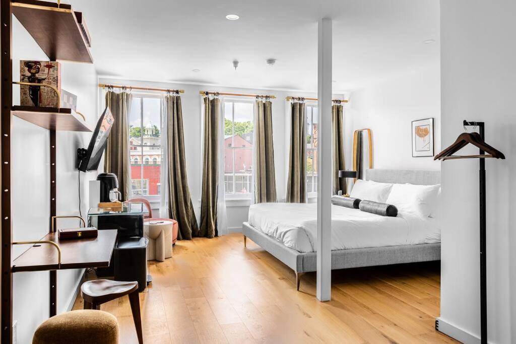 West Market Square View, Historic Hotel DTWN, King Bed, Room # 401, Bangor