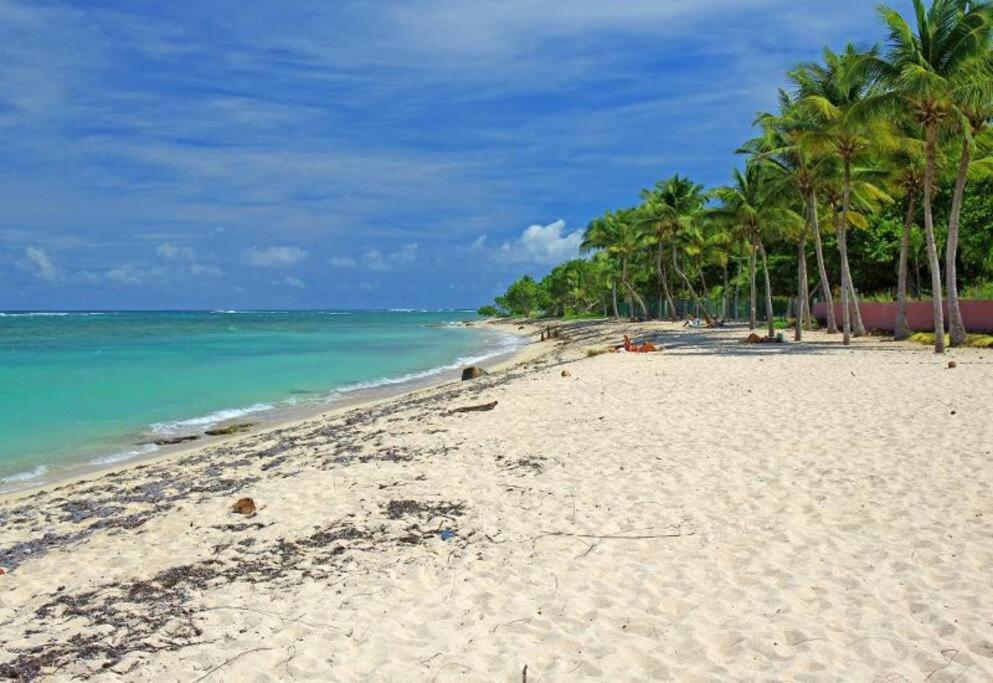 Studio cosy climatisé vue mer à 2 min de la plage, Le Moule