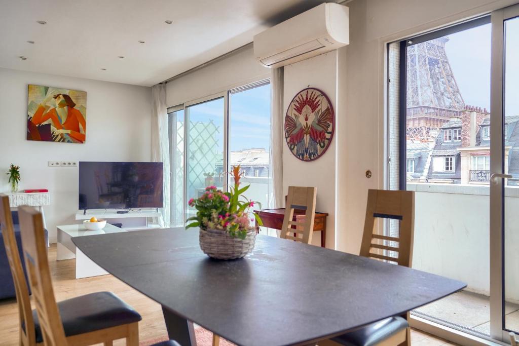 Magnifique appartement 80 m2 face Tour Eiffel - 5