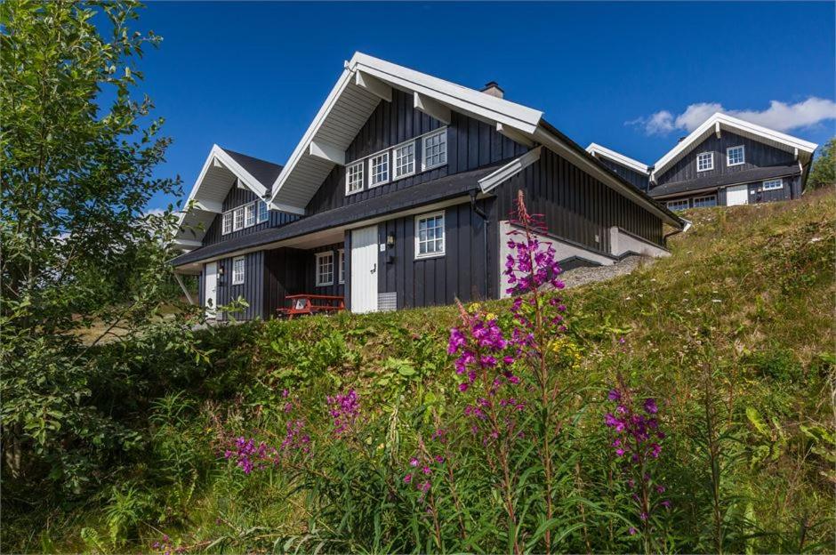 Beito Resort Hytter의 넓고 아늑한 거실과 주방 전경
