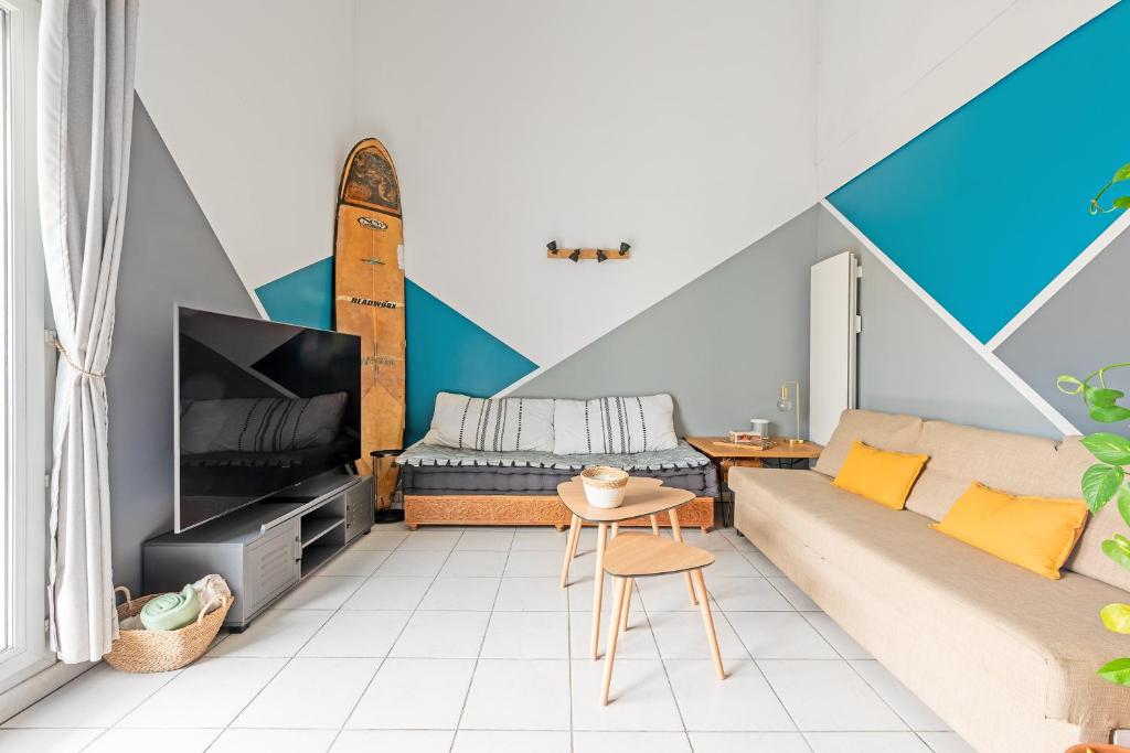 Le Surf : Triplex (T4) parking, rooftop et clim, Toulouse
