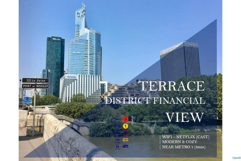 Studio & Expansive Terrace: Urban Oasis in Paris!, Courbevoie