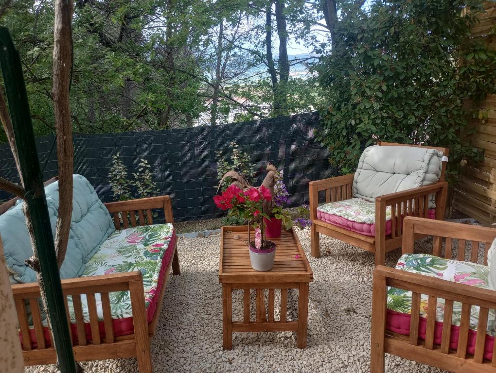 Entre Vignes & Piano Symphonie studio 4 personnes, La Roque-dʼAnthéron