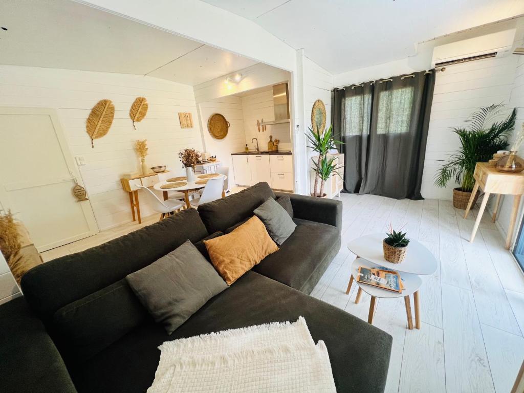 Cabane le Flamant avec jardin, piscine et parking - 1
