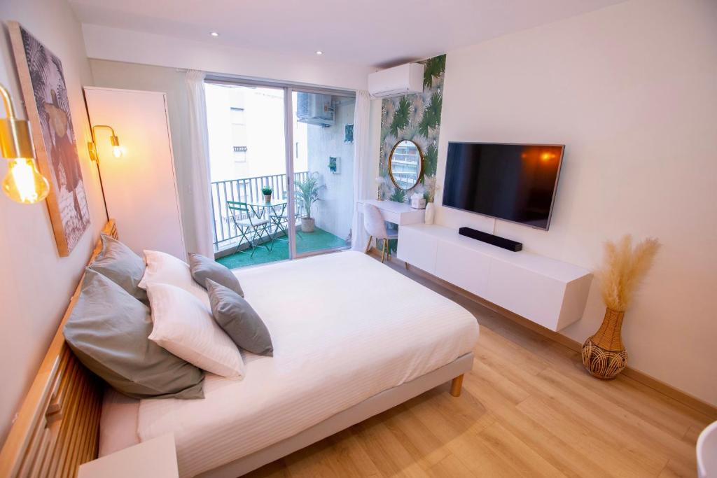 Studio Menton vue mer proche plage et gare - 5