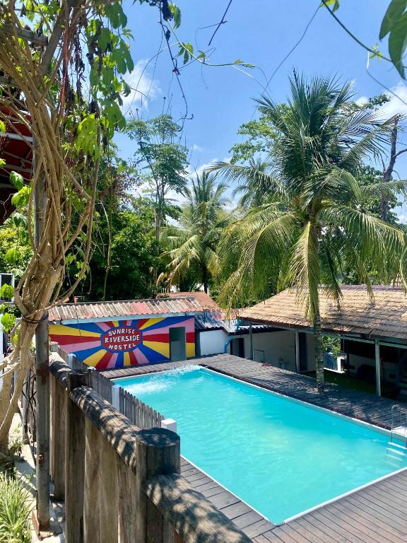 Swimming pool, Sunrise Riverside Pool Hostel in Luang Prabang