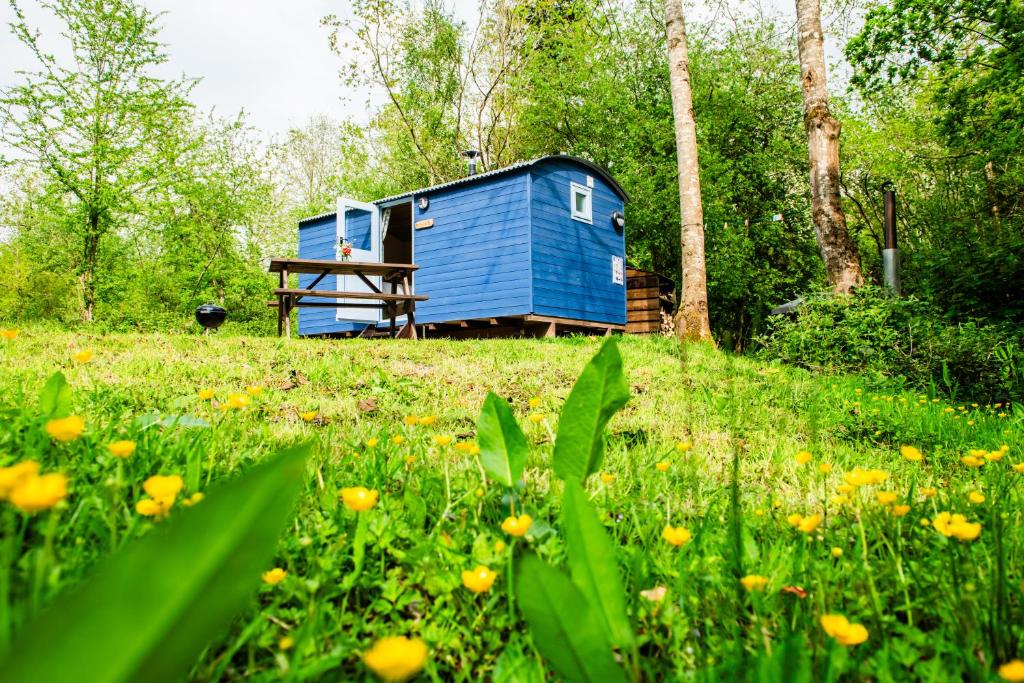 Cosy Shepherd's Hut with Hot Tub, Church Stretton