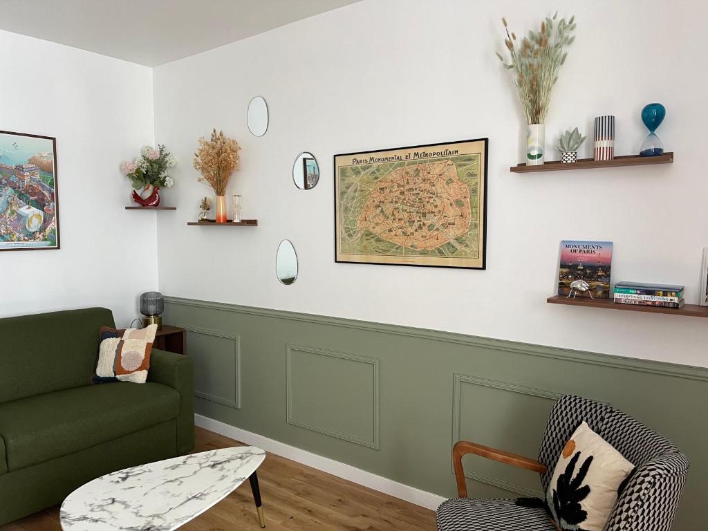 Relais Cocorico "Poule" 1 Bedroom with AC Eiffel Tower district - 2