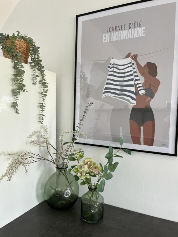 Cosy apartment with large terrace near the beach, Barneville-Carteret