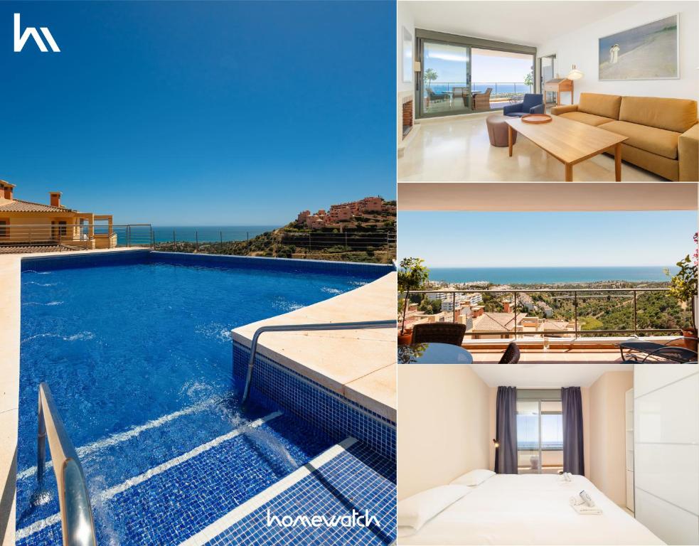 Apartment, with large private glazed terrace and panoramic sea views, in Calahonda, Mijas, Sitio de Calahonda