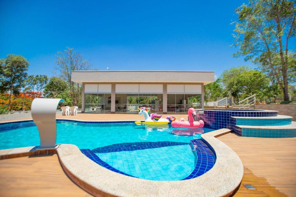 Conecte-se com a natureza nesse refúgio encantador, Caldas Novas