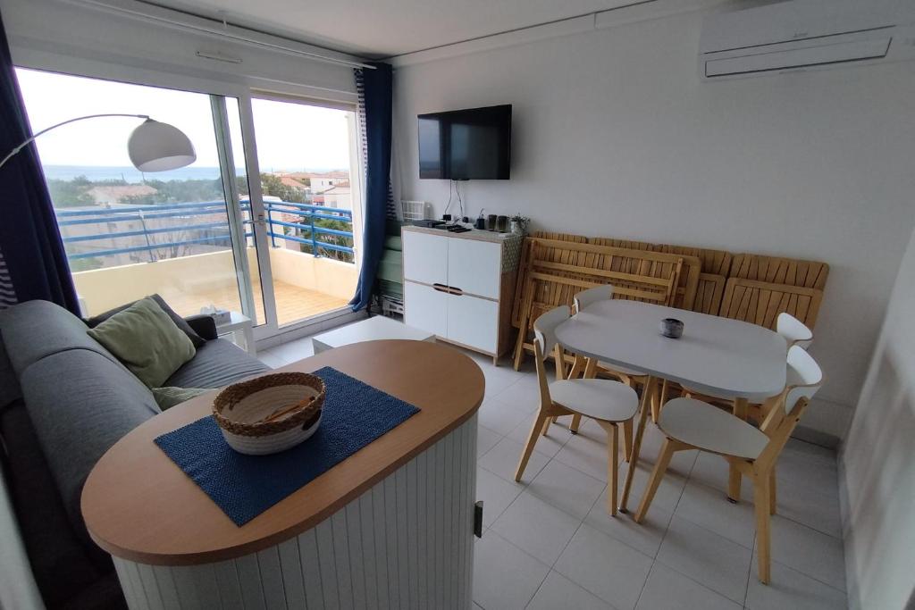 Terrasse panoramique à 180 vue mer et étang - 5