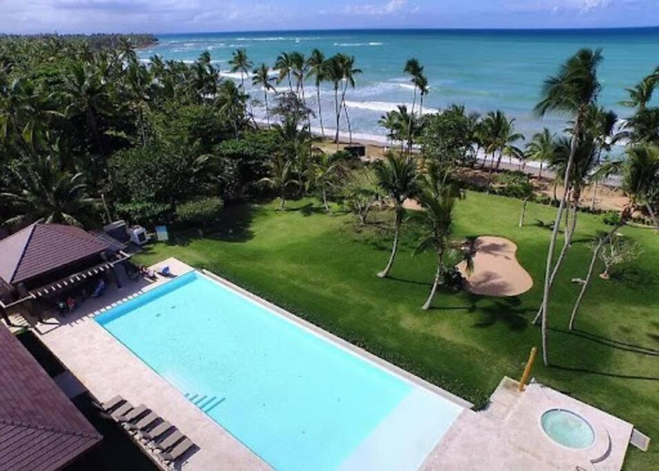3 BR beach front apt at playa bonita aquamarine building #202, Las Terrenas