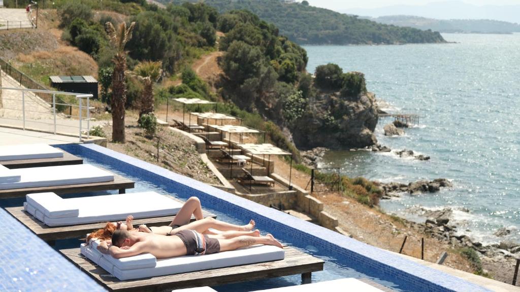 Balcony/terrace, Ni Marin Hotel in Bodrum