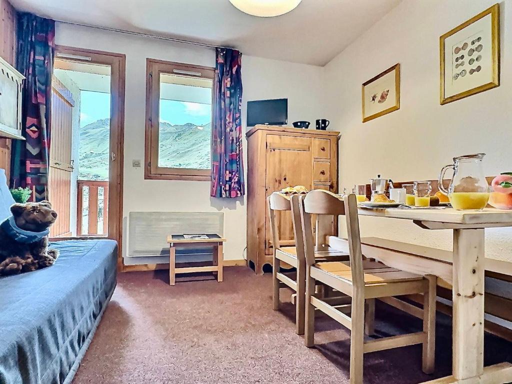 Studio 4 pers à Tignes, balcon sud, animaux admis - FR-1-411-391 - 1