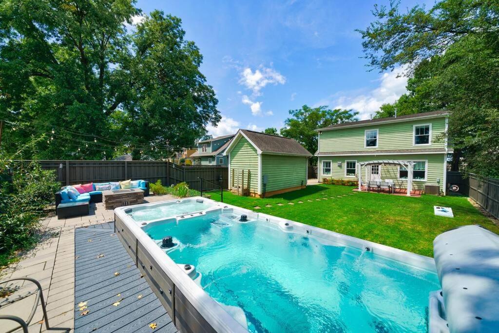 South End Home Pool Spa Firepit Arcade, Charlotte