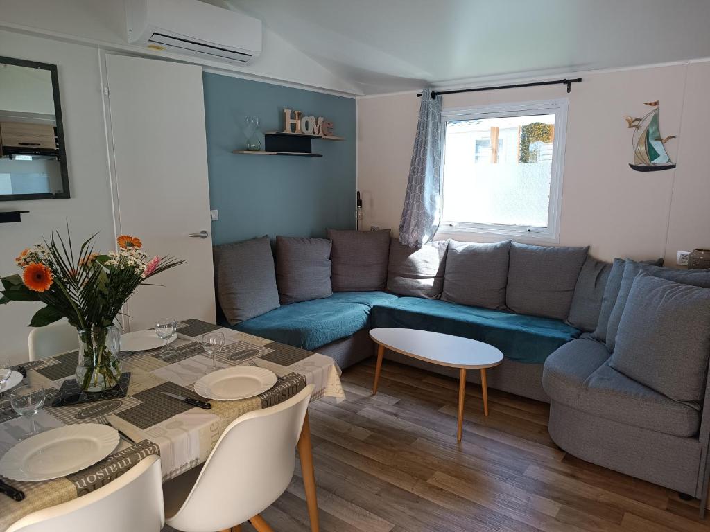 Mobil-home tout confort camping Mar Estang à Canet en roussillon - 2