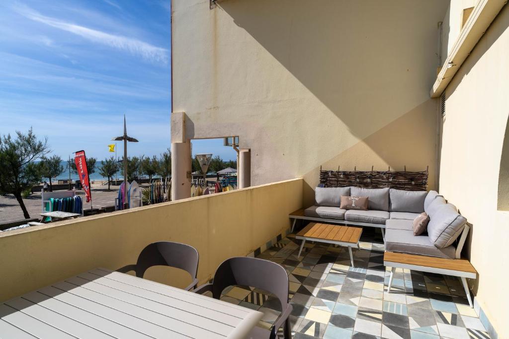 La Dune d'Or - Vue Mer, Studio face à la Plage avec Terrasse - 2