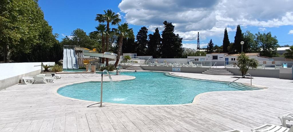 Mobil home 4 pers ombragé climatisé camping Marvilla parc AGDE - 5