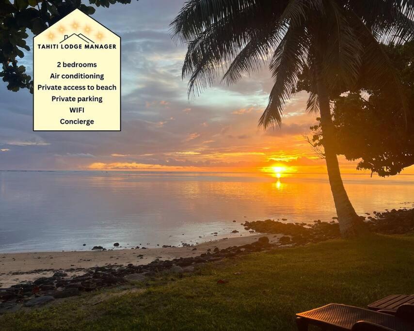 Enoha Lodge - Climatisation, Fibre, Accès Plage, Parking Privé, Haapiti