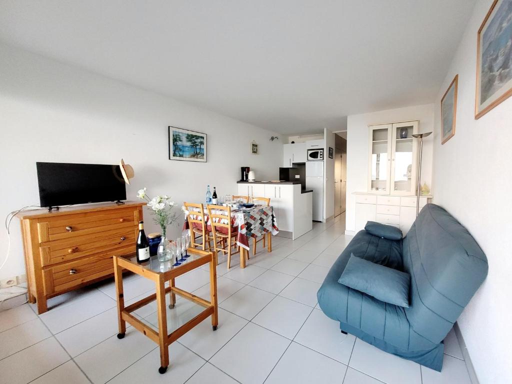 Canet Sud - T2 cabine 4/6 pers - Terrasse - Accès direct plage - FR-1-794-121 - 4