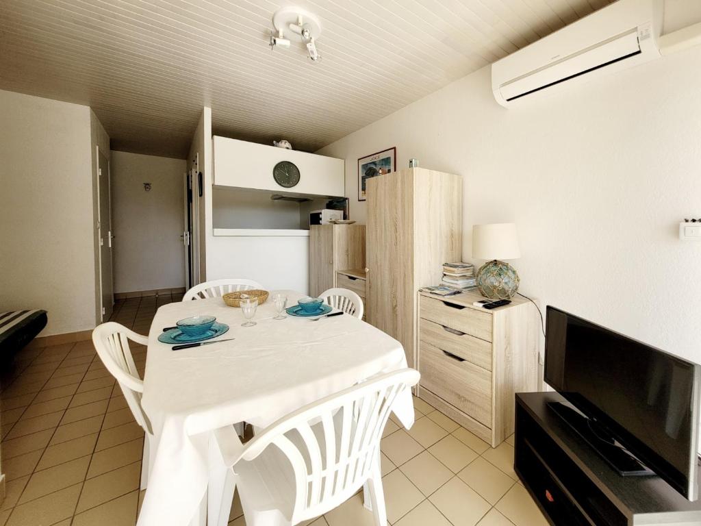 Studio cabine avec terrasse, accès direct plage, WIFI, clim, parking privé - 4 pers. - FR-1-794-149 - 5