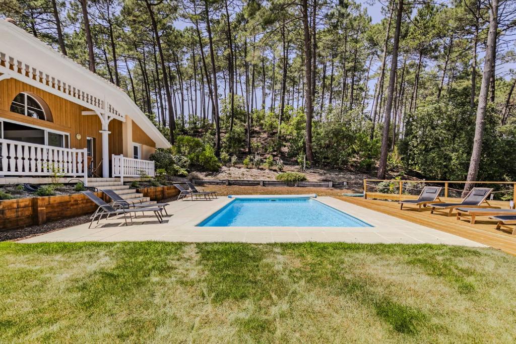villa piscine 4ch dans la pinede a 4min de l ocean AG1 - 2