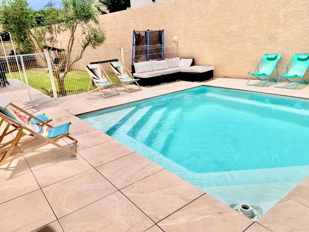 Villa climatisée de l'Etang de THAU avec piscine - 1