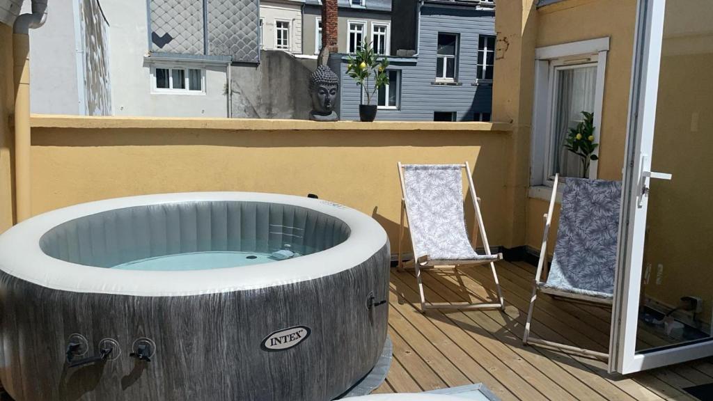 SPA central charmant duplex cosy 90m2 à 300m rue piétonne et 500 m du port - 4