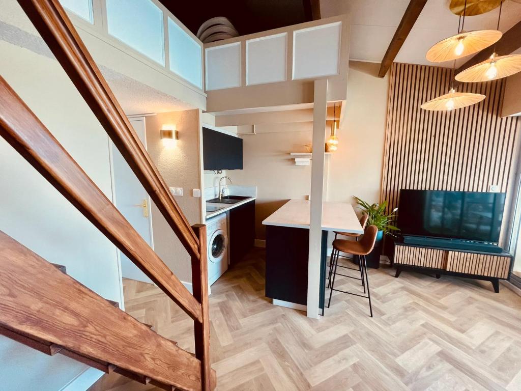 Cap d'Agde T2 4-6 personnes Mezzanine Vue mer Piscine Wifi, Cap d'Agde