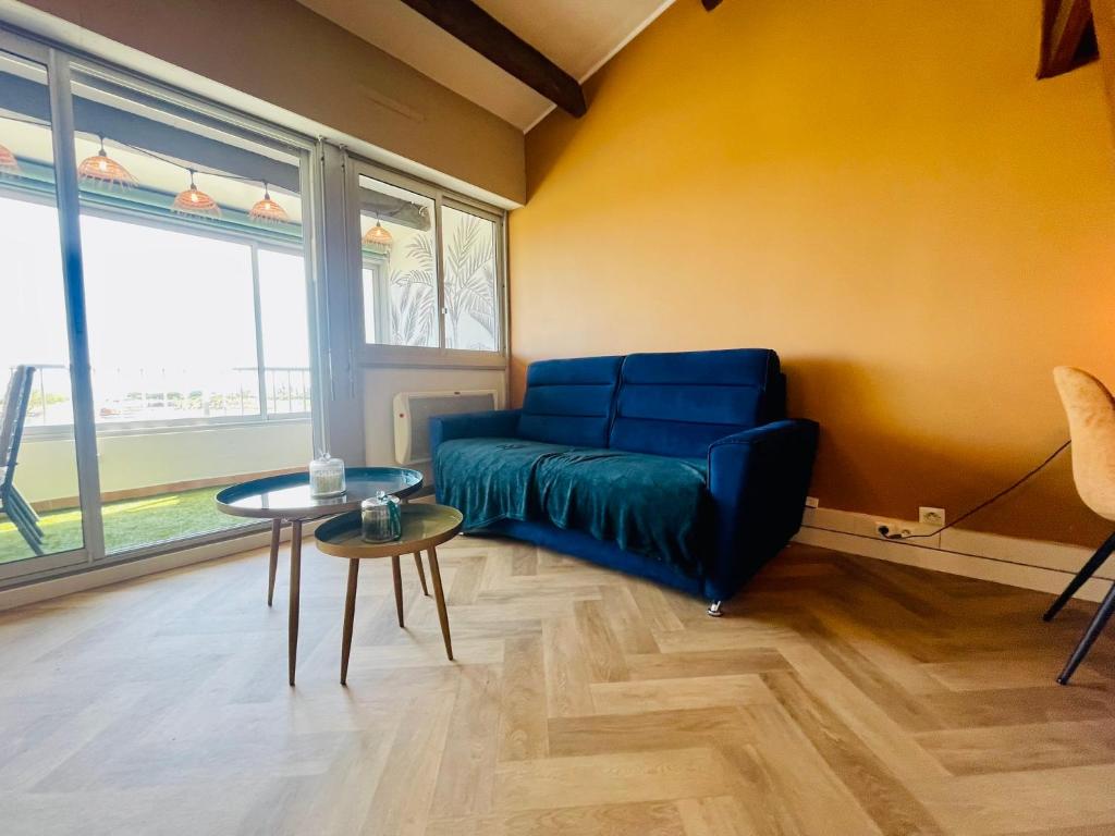 Cap d'Agde T2 4-6 personnes Mezzanine Vue mer Piscine Wifi - 5