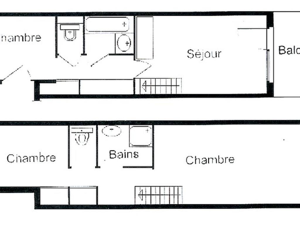 Appartement 3 pièces, 2 salles de bains pour 8 aux Saisies - 4