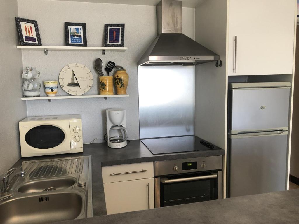 Studio Cabine Climat. 4P, Proche Plage, Animaux OK - FR-1-793-23 - 2