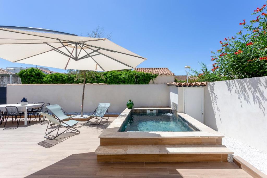 Chez Misha - Sublime maison climatisée à 100m des plages de Carnon - 2