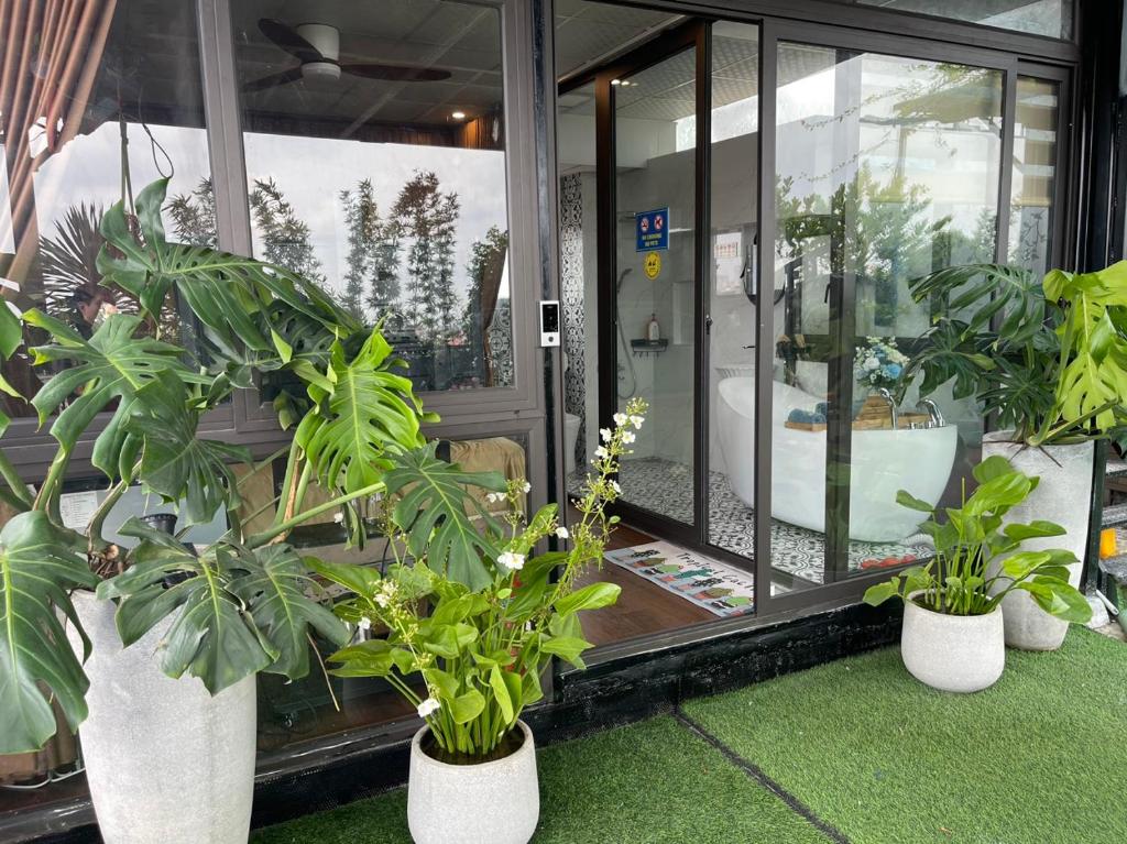 N&D Happy House- Studio Apartment - Phong tieu chuan khach san bep nau va nha ve sinh trong khuon v 전경