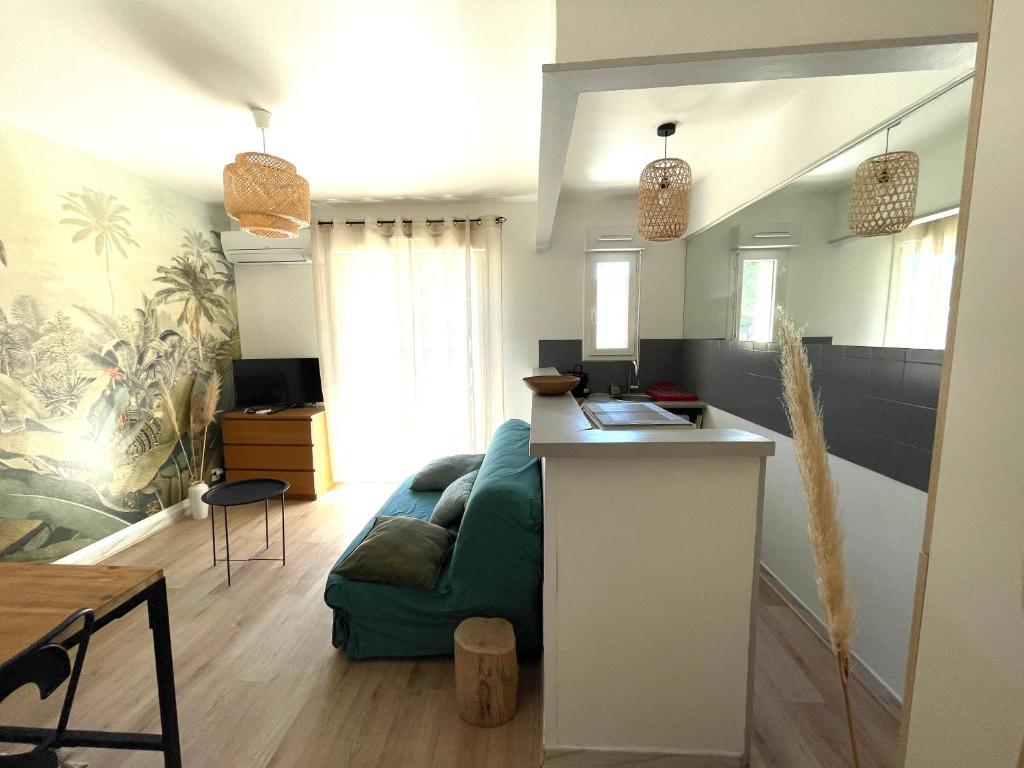 Studio climatisé avec balcon à 10 mn des plages - 5