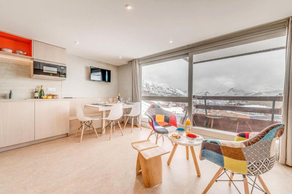 Résidence Palafour - Complètement rénové en 2018, élégant 2 pièces confort moderne - balcon - vue Grande Sassière MAE-3390 - 2