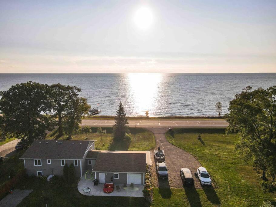 Modern Home on Mille Lacs Lake! Amazing yard and game-room!, Garrison
