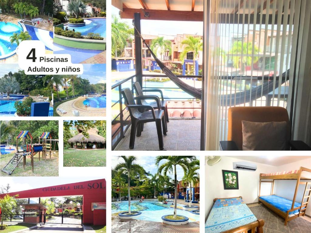 Apto 2 Habit, 4 piscinas, Dcto GENIUS, Check in-out extendidos, a 1 cuadra del parque -Ciudadela del Sol-, San Jerónimo