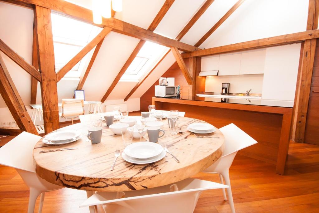 Kitchen, Luxury Loft in Prague