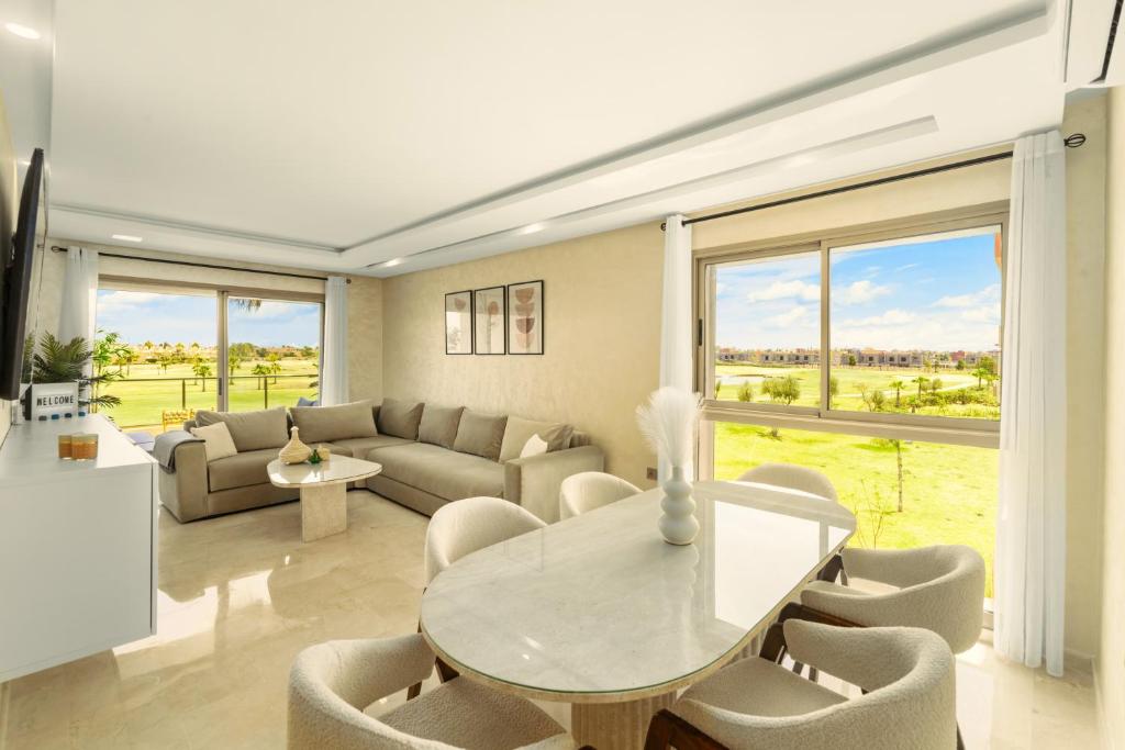 Vue Montagnes, Golf et Piscine, Luxe à Marrakech, Marakéš